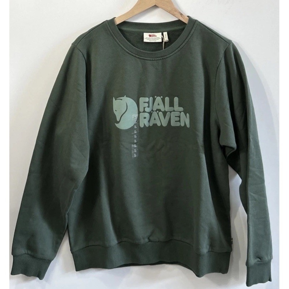 NWT Women's FjallRaven Logo Sweater Sweatshirt Sz Large‎ NEW